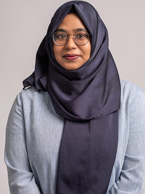Portrait photograph of staff memeber, Afsana Sharmin